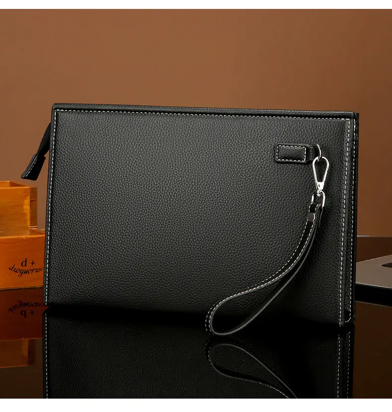 Mybagstore 242 Clutch Pria Hand Bag Pria Kulit Import Tas Tangan Dompet Cowok Mewah Kapasitas Besar