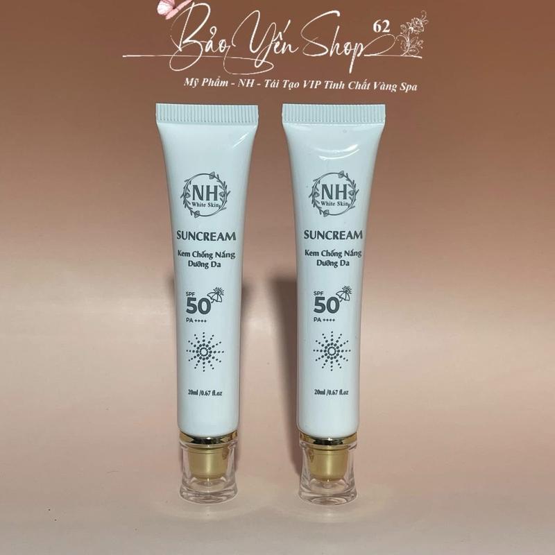 2 Tuýp kem chống nắng 20ml bảo vệ làn da ánh nắng mặt trời KEM chống Nắng Nâng tông Da Tất cả các loại da Nữ Women Skincar Skincare