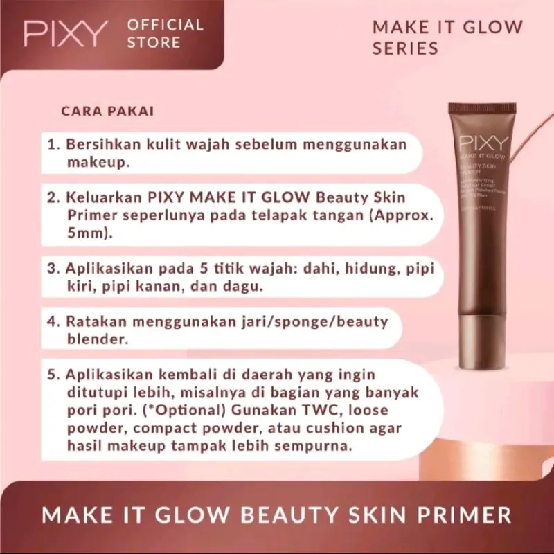 PIXY MAKE IT GLOW SKIN PRIMER 101 - BEIGE foundation 2
