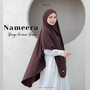 TIUNQE Bergo Daily Hijab Instan Khimar Jumbo Non Pet Jersey ITY Korea Premium NAMEERA SERIES