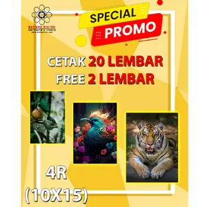 Cetak Foto 10X4R (10cmX15cm) Mesin Noritsu Japan dan Paper Fujifilm