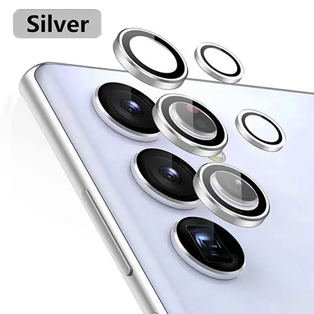 Bảo Vệ Ống Kính Máy Ảnh, Dành Cho S24 Ultra, Vỏ Vòng Camera Kim Loại, Kính Cường Lực, Dành Cho Galaxy S23 S22 Ultra 5G, Mũ Bảo Vệ 7