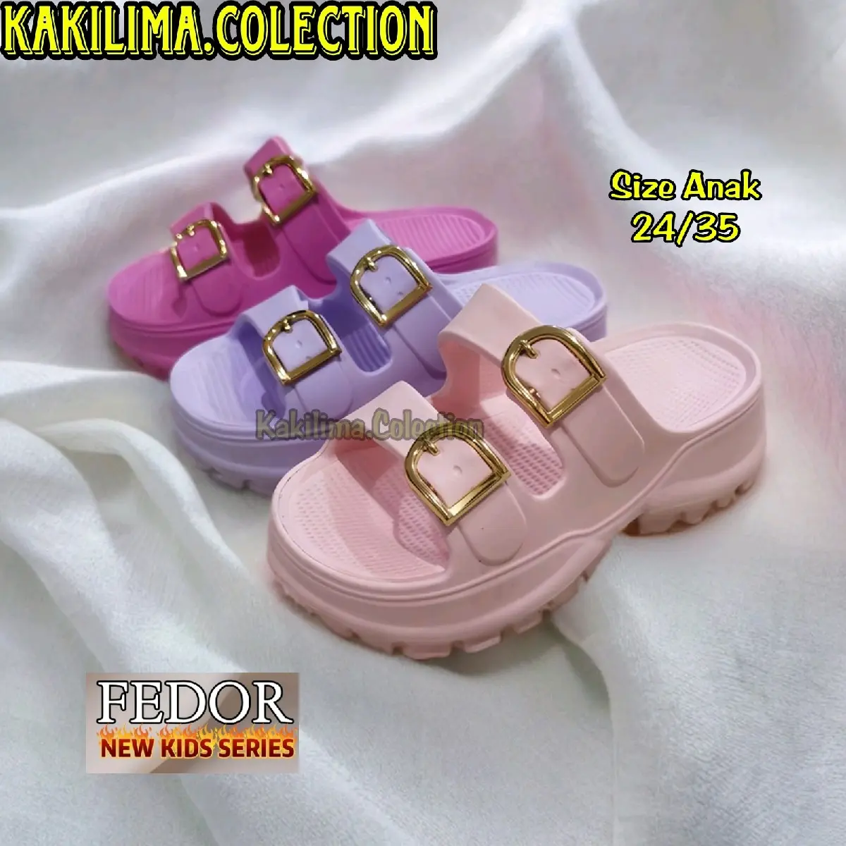 SANDAL FASHION ANAK WANITA SENDAL ANTISELIP EVA RUBBER FDR 073