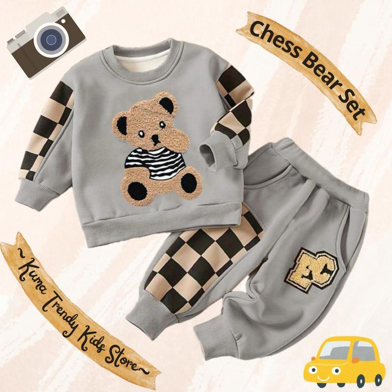 Product Introduction of Setelan Bear Chess Anak Laki-Laki ST Kids Usia 1-5 Tahun Terlaris - Perempuan 10