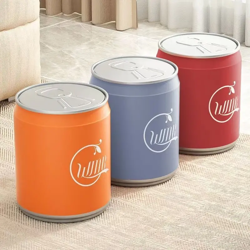 Coke garbage can cans press creative Internet celebrity home with a lid large living room storage bucket toilet basket creative personality rubbish bin high capacity fashion trend creative personality