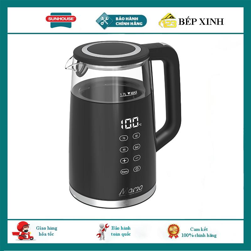 Ấm siêu tốc thủy tinh cảm ứng 1.7L SUNHOUSE SHD1333, Điều khiển cảm ứng hiện đại