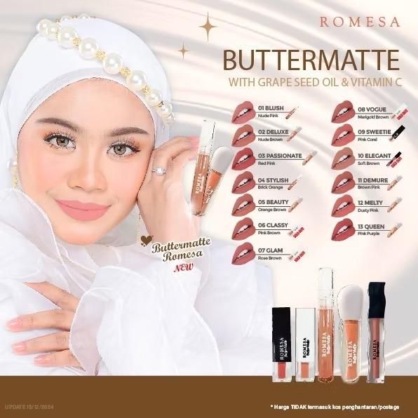 Buttermate Romesa BUTTERMATTE (NEW) BY ROMESA - TikTok Shop Malaysia