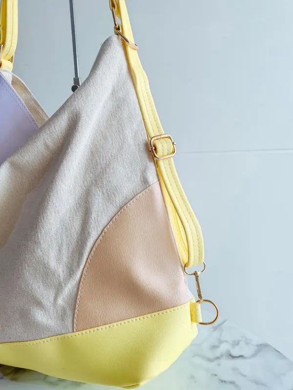 RAKAMIR -Tote Bag Wanita Terbaru - Tote Bag Wanita Korea - Selempang Bahu Murah Kanvas Hitam Totebag 5