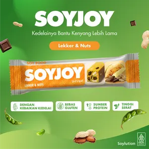 SOYJOY Snack Bar Kedelai Lekker & Nuts 30gr - Single