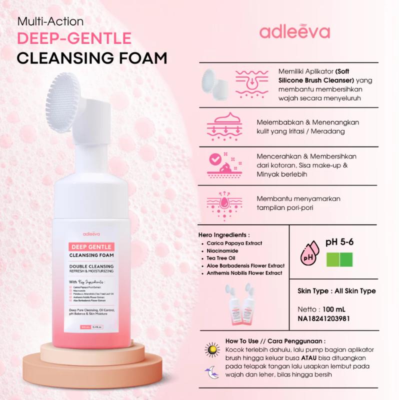 Adleeva Skincare Official Paket Acne Basic Mengatasi Jerawat dan Mencerahkan Wajah Isi 4 Pcs 3