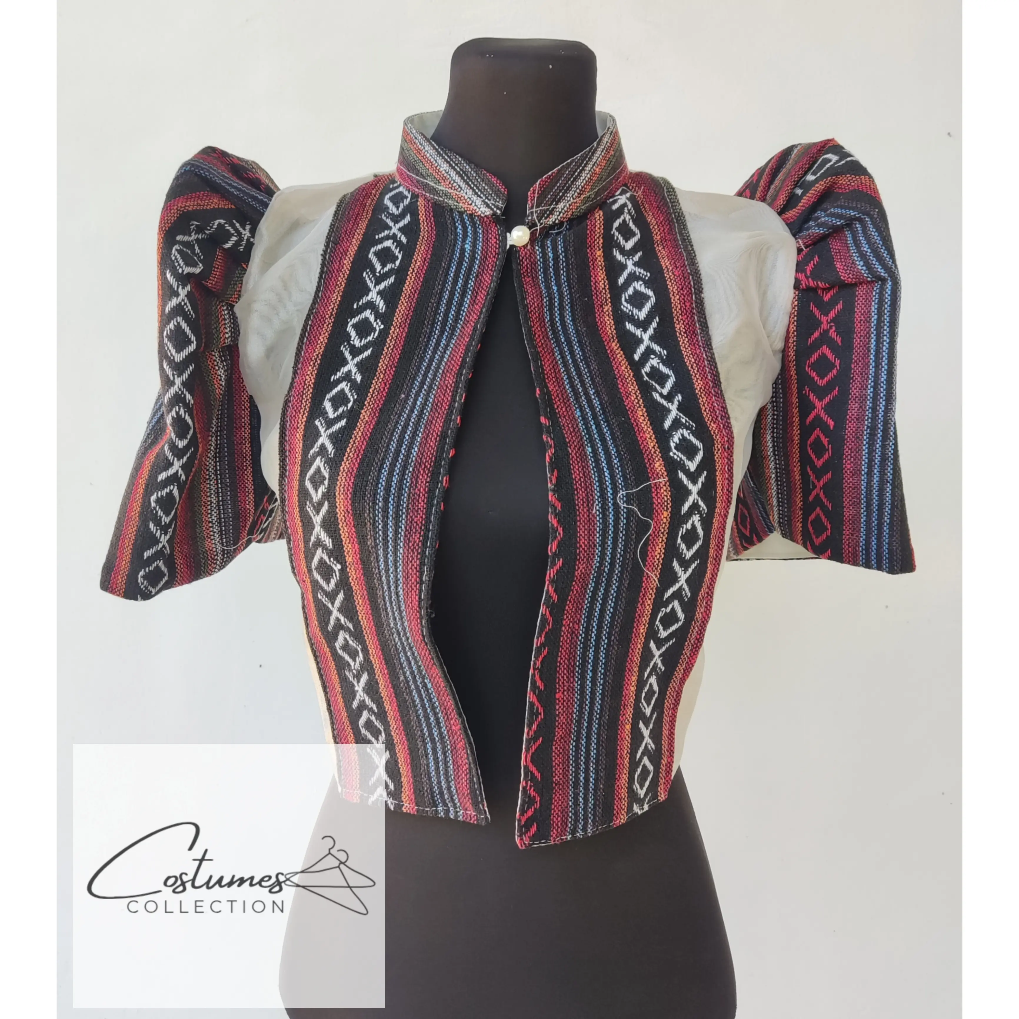 Modern Filipiniana Bolero Ethnic - Red