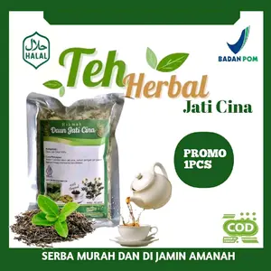 Teh Daun Jati Cina Berkah Alami isi 40gram per Pcs Air Herbal Tea hijau china