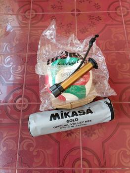 Product Review of 1 Set Bola Volly Dengan Net Original Mikasa Tali Sling Baja Paket Murah Outdoor Voli Ball Voly Volley Ball from G**] 0