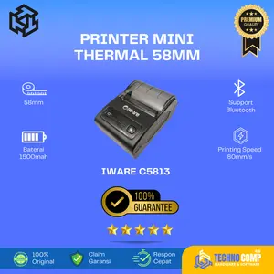 Printer Thermal Mini Portable Iware C5813 - Printer Mini Portabel alat  buat  belanja
