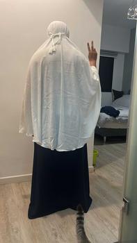 Product Review of Ironless Premium Crinkle Telekung Khimar Berdagu from M**h 0