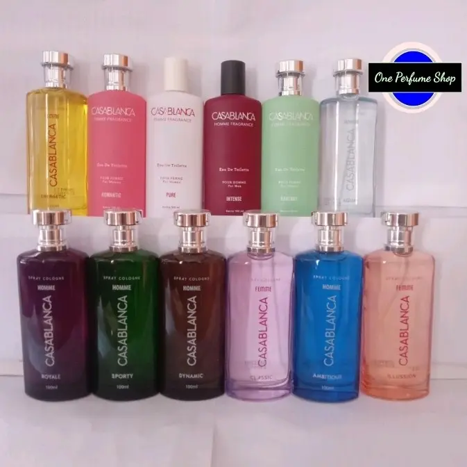 Parfum Casablanca Glass Spray Cologne Perfume 100ml Kaca Wangi Uniseks Laki-Laki Parfum Wanita 0