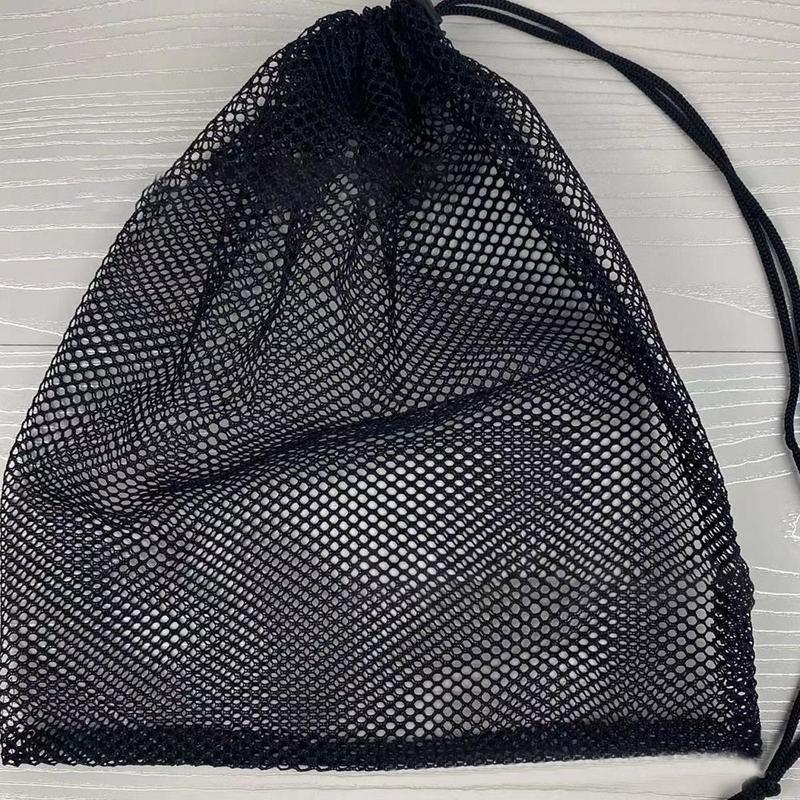 Túi Đựng Đồ Dây Rút, Aittle Mới, Đa Năng, Chất Liệu Nylon, Màu Đen, Thích Hợp Cho Giặt Là, Túi Lưới Thoáng Khí 5
