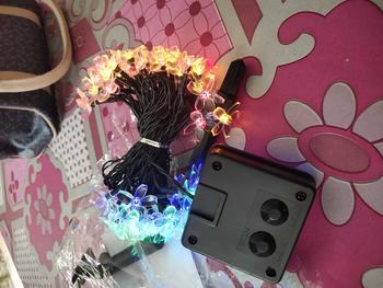 Product Review of LED Solar Cherry Blossom String Lights Waterproof  Fairy Light Wedding Party  Lamp Christmas Outdoor  Bright  Lighting Decoration from I**h 1
