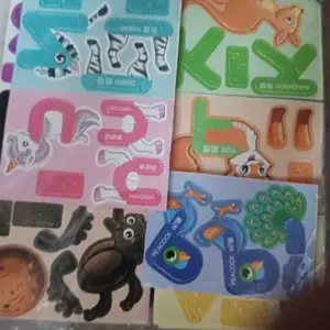 30PCS Puzzle 3D DIY Mainan Edukasi Motif Hewan laut Dino Animal Serangga Pesawat Lucu/Mainan Edukasi