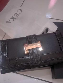 Product Review of CEKA Dompet Wanita Serbaguna Panjang Dompet Croco Kulit Dompet Kartu Terbaru - Lindex Long Wallet from k**e 0