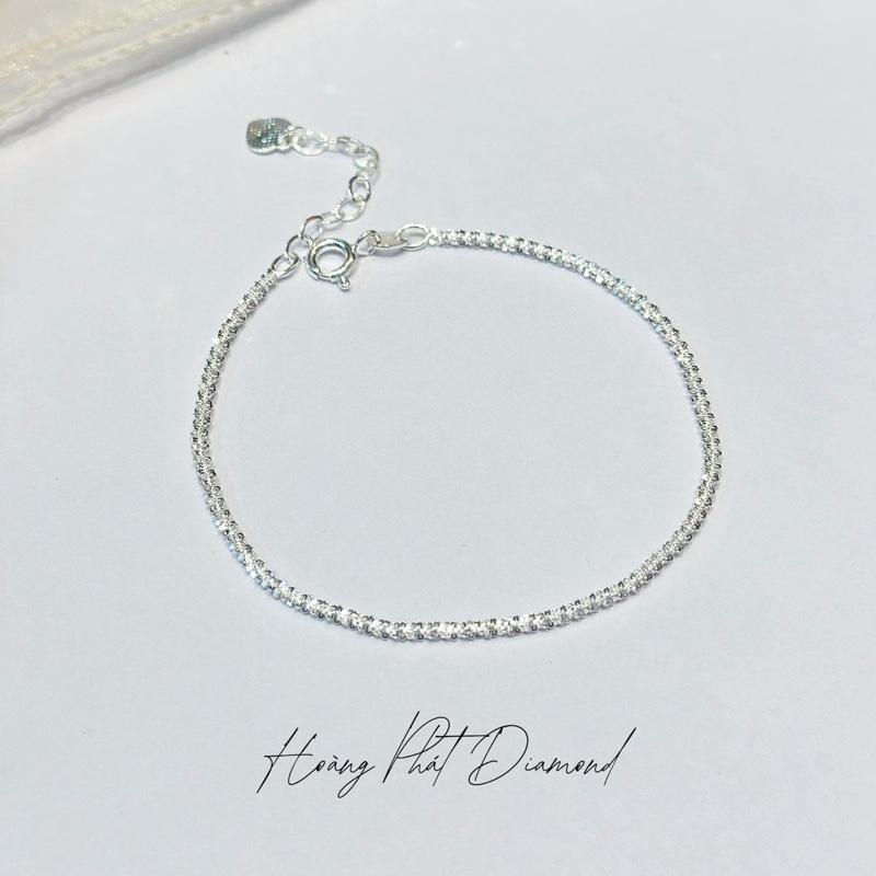 [ Hoàng Phát ] Phụ Kiện Lắc Tay Bạc Ý 925 Kiểu Dáng Sợi Hoa Dừa Thời Trang Cho Nam Nữ (LT149) KHÔNG XI KIM