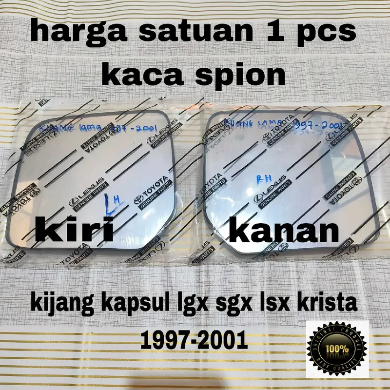 kaca spion toyota kijang kapsul lgx sgx lsx 1997_2001 efi sgx krista original 0