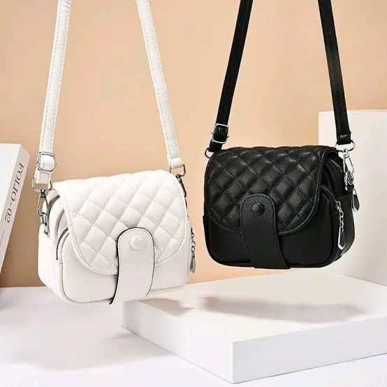 tas kulit wanita tali panjang kilap/dop keren
