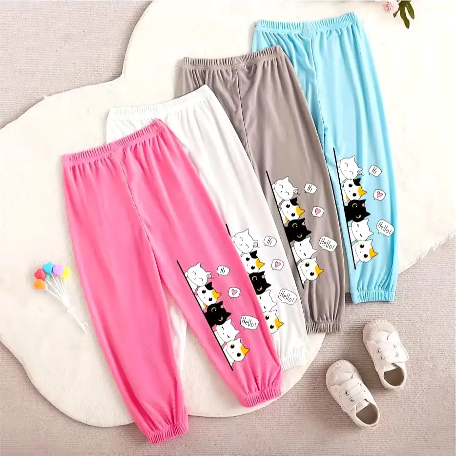 Celana Jogger Anak Perempuan Karakter Motif Katun Usia 1-12 Tahun - Fashion