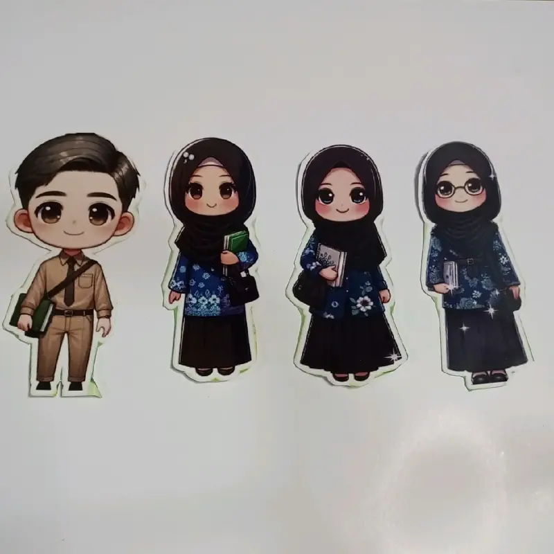 TOPPER HARI GURU ISI 12 UNTUK BUKET / KUE Doll Toys 0