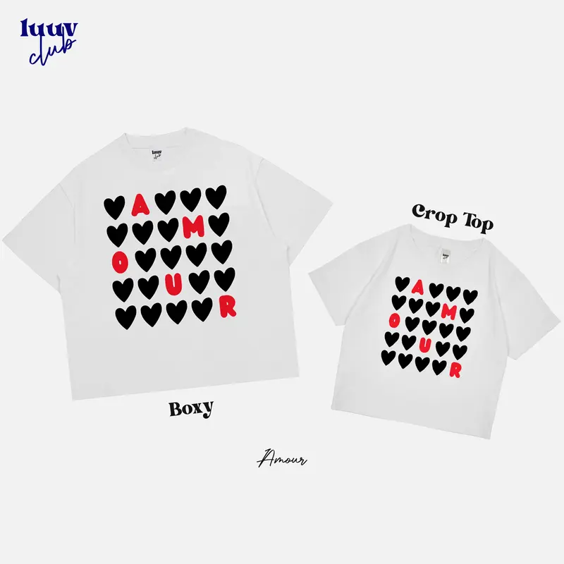 Luuv Clubs Kaos Boxy Couple Pasangan [Free Gift Custom Website Romantis Buat Doi] 4