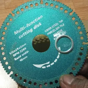 Mata Gergaji Multiungsi 6 in 1 Mata Diamond Pisau Gergaji Pemotong Berlian 100mm Multifungsi Bahan Metal Besi