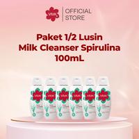 Gambar Viva Cosmetics - Milk Cleanser Spirulina 100ml - Kulit Normal dan Kering - 1/2 Lusin dari Viva Cosmetics ID Kota Surabaya 1 Tokopedia