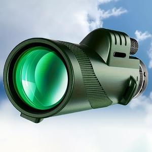 高出力HD単眼望遠鏡 — 長距離観測とスマホ写真撮影に、スマホアダプター付き。アウトドア愛好者へのギフトに最適で、登山、狩猟、コンサートや旅行にぴったり。耐久性が高く軽量です。