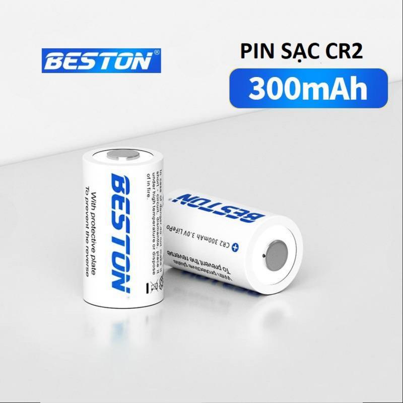 Beston Vỉ 2 Viên Pin CR2 300mAh Sạc Lại 1000 Lần Dùng Cho Máy Ảnh Máy Đo Khoảng…