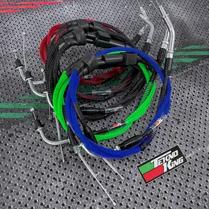TNK Kabel Gas Motif Serat Brided Sleeve Yamaha Rx King