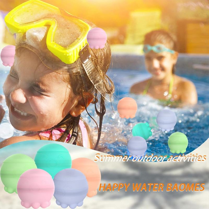 New silicone water ball, silicone magnetic water ball, one-hand water-filled silicone water ball toy, buckle water ball 1