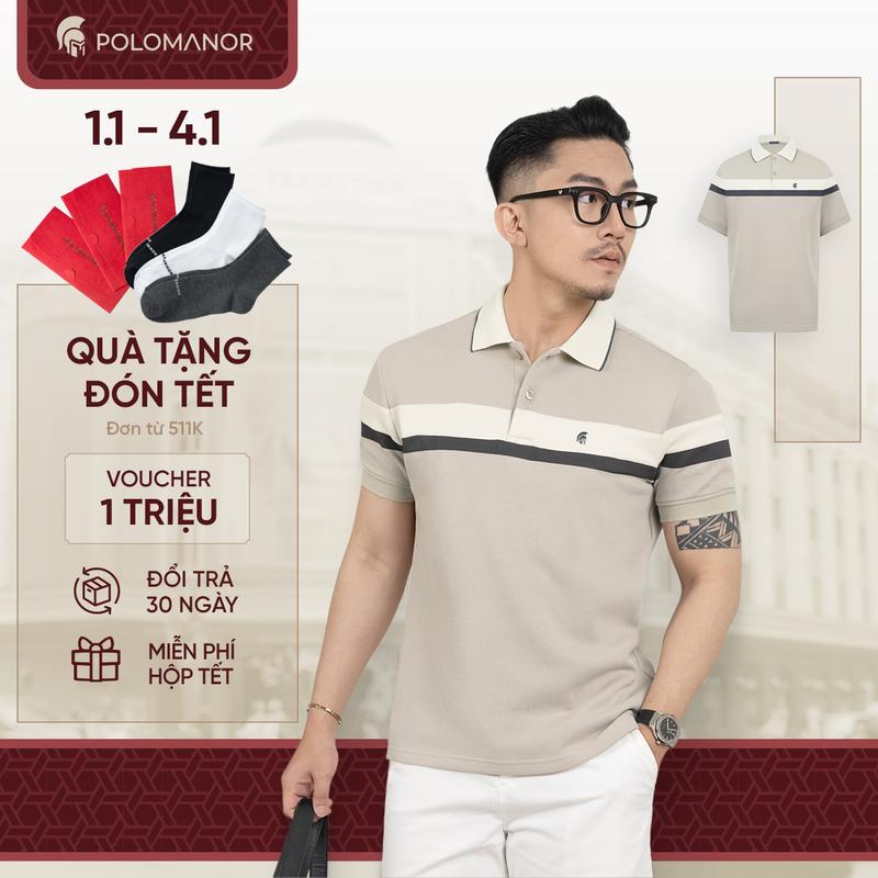 Áo polo nam cao cấp WICK vải cá sấu cotton interlock thanh lịch sang trọng - POLOMANOR