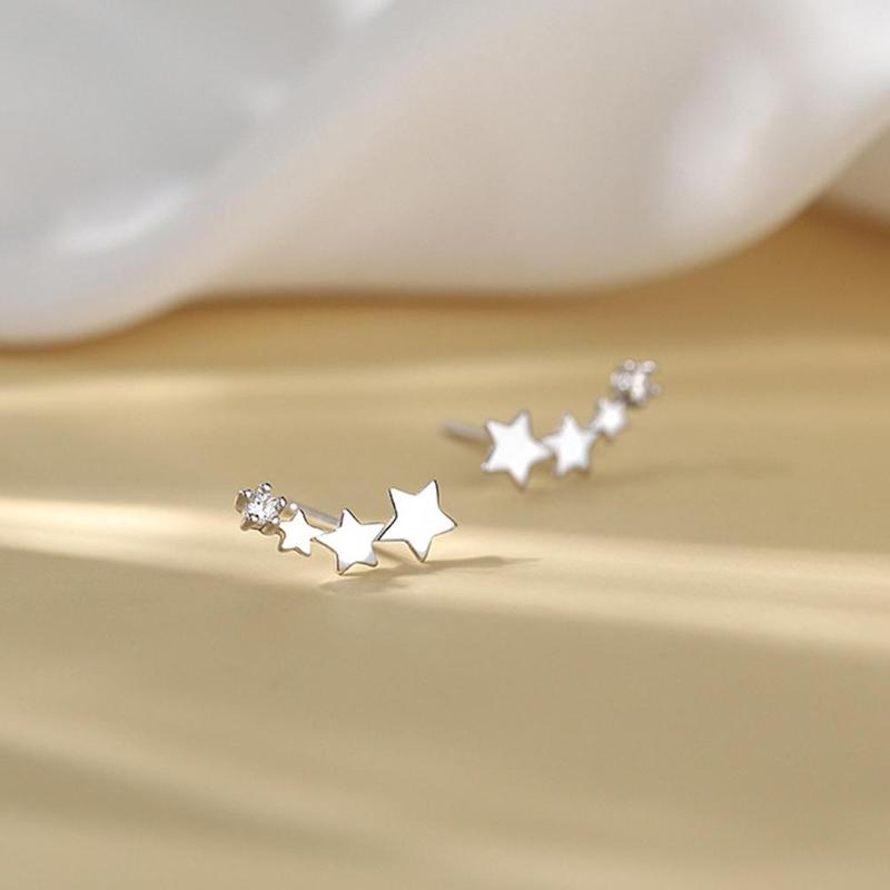 Product Introduction of Star Stud Earrings Temperament Net Red Super Fairy Earrings T2V8 31