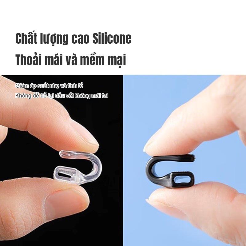 Đệm cài giữ kính không bị tuột- 1 cặp Miếng đệm làm êm tai cho kính bằng silicon siêu bền hình móc câu chống trượt 2