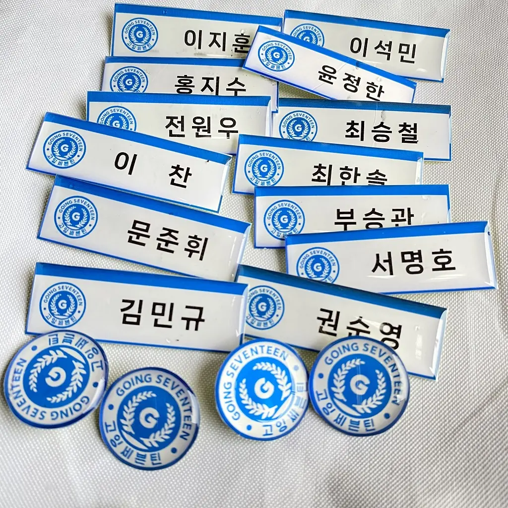PIN SEVENTEEN GOING SCHOOL NAME TAG BROS SEVENTEEN
