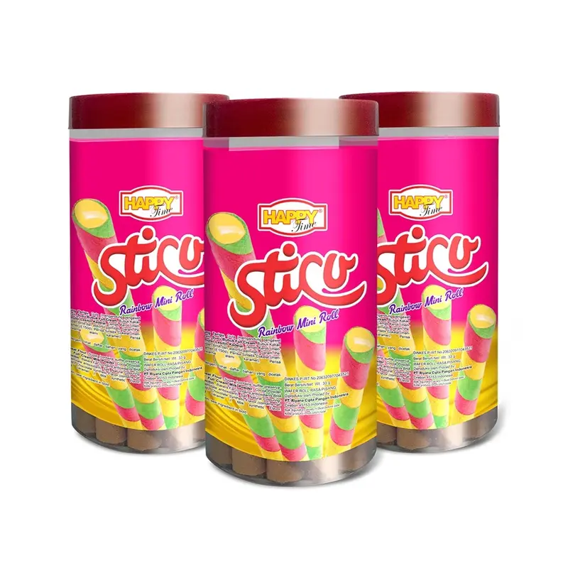 Happy Time Astor Sticu Mini Wafer Roll Rainbow - 3 Toples Mini 1
