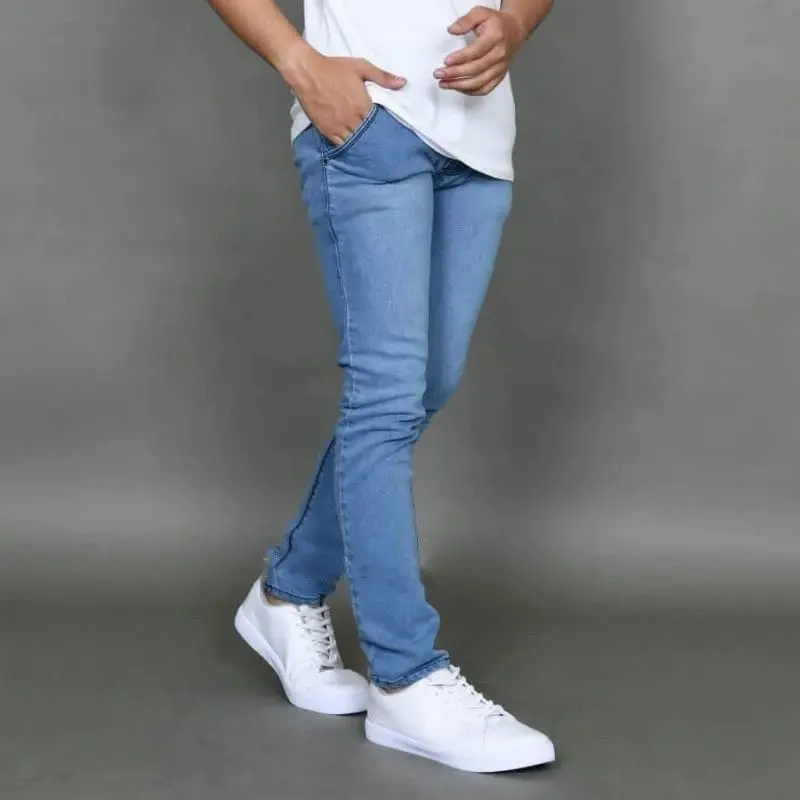 Celana Jeans Pensil Skinny Cowok Slimfit Premium Warna Bio dan Hitam Size 27/38 Pria 6