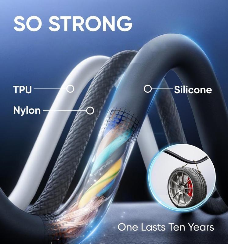 New-MAGIC JOHN 4-in-1 Charging Cable, Super Fast 240W Charging with RGB Light 1