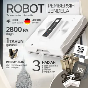 LUXHOMME Window Cleaning Robot Smart Dengan Sprayer