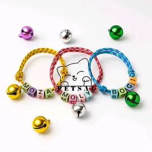 Kalung Prusik Nama | Kalung Kucing Nama | Huruf Manik Warna Lucu