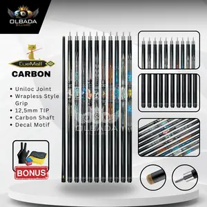 CueMall CM Series Carbon Cue Stick Play Billiard Cue Mall / Stik Main Bola Billiard / Billiard Ball Olahraga /Stik Bilyar / Stik Billiar