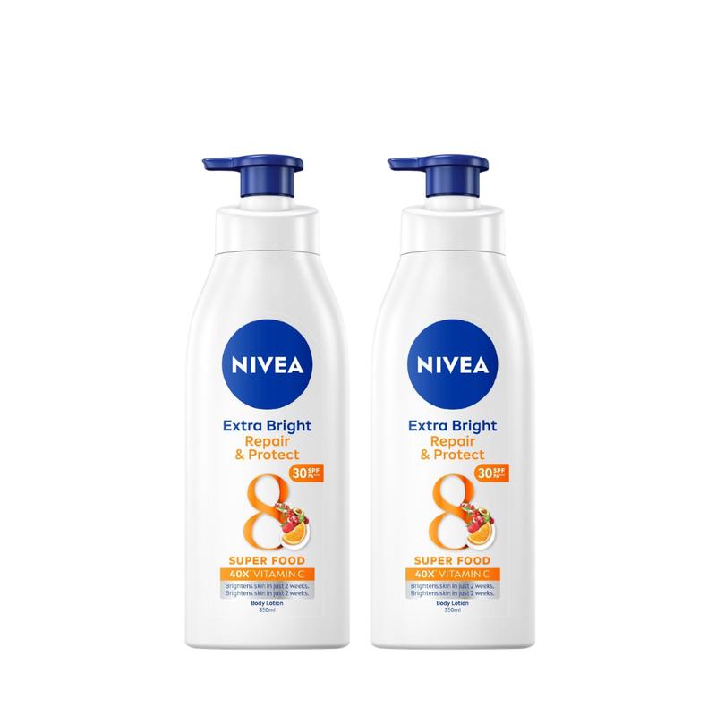 Combo 2 Sữa Dưỡng Thể Dưỡng Trắng NIVEA Giúp Phục Hồi & Chống Nắng SPF 30 (350ml) - 88311