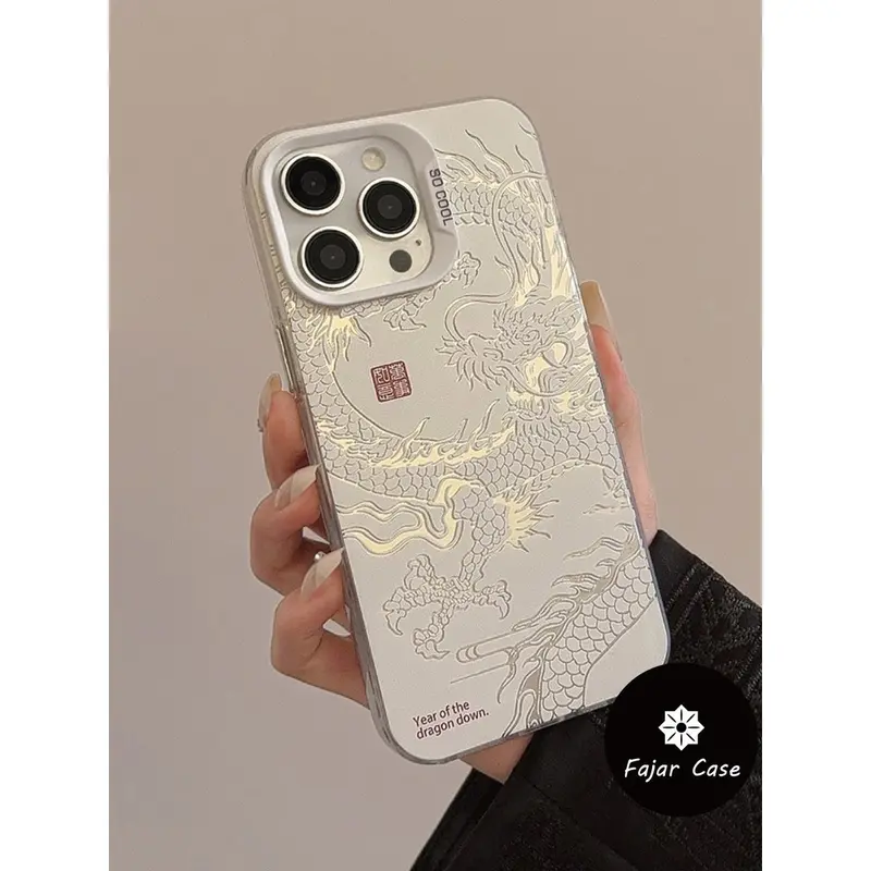 Casing Ponsel IMD Seni Naga Cangkang Keras Matte Premium untuk Iphone 15 Plus 15 15 Pro 15 Pro Max 11 11 Pro Max 7 Plus 12 12 Pro 12 Pro Max 13 13 Pro 14 8 Plus XR X XS 14 Pro XS Max 13 Pro Max 11 Pro 14 Pro Max 14 Plus case 3