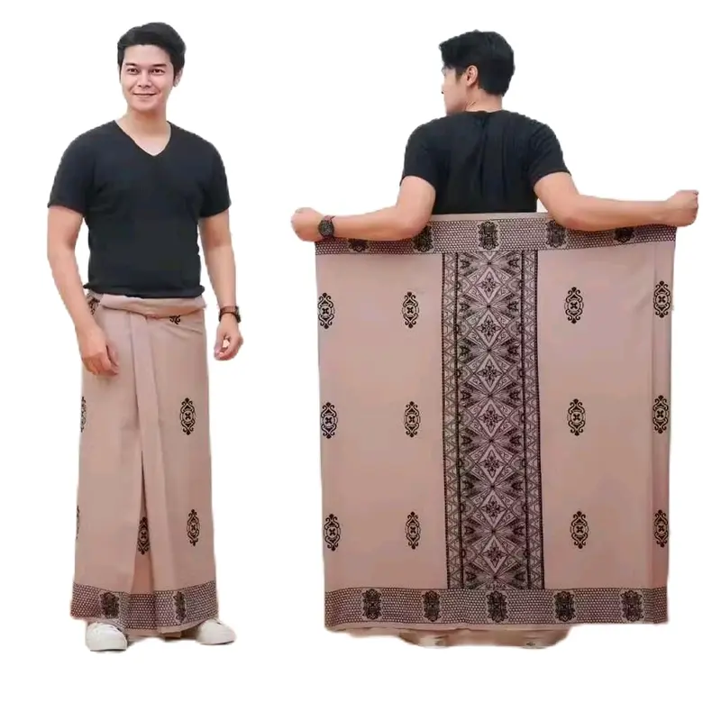 sarung batik nusantara sarung gus iqdam sarung santri sarung samping warisan budaya nusantara Muslim Pria Katun murah warna hitam lebaran Lembut Nyaman Seragam Dewasa Tenun Motif sarwon Kain Kombinasi 0