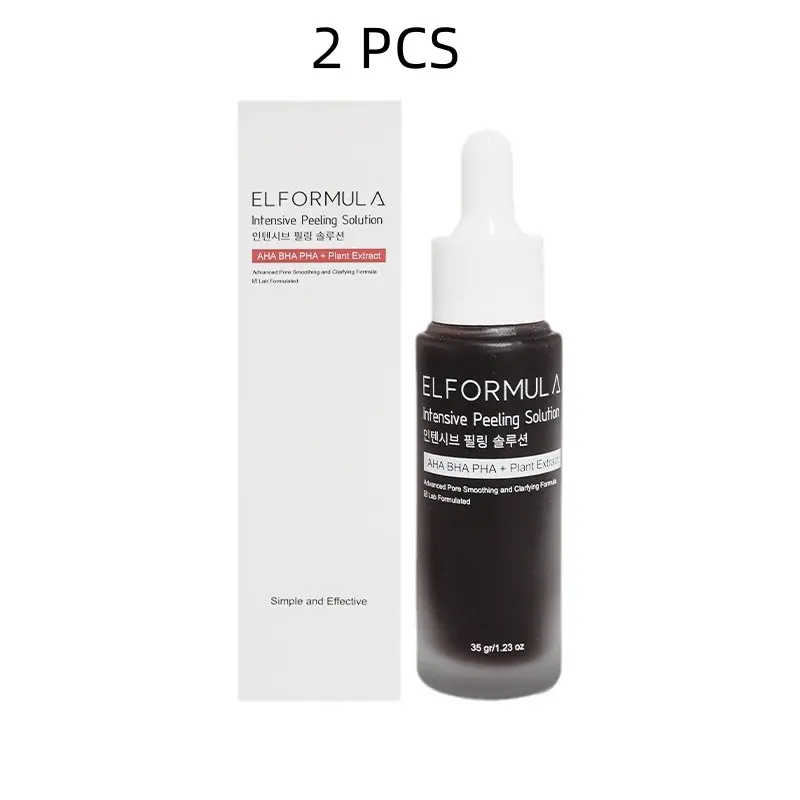 Serum Pengelupasan Intense, ELFORMULA, dengan AHA dan BHAPHA, Pengelupasan, 35ml * 2 Skincare g2  gpeelingserum you  peeling  serum el formula